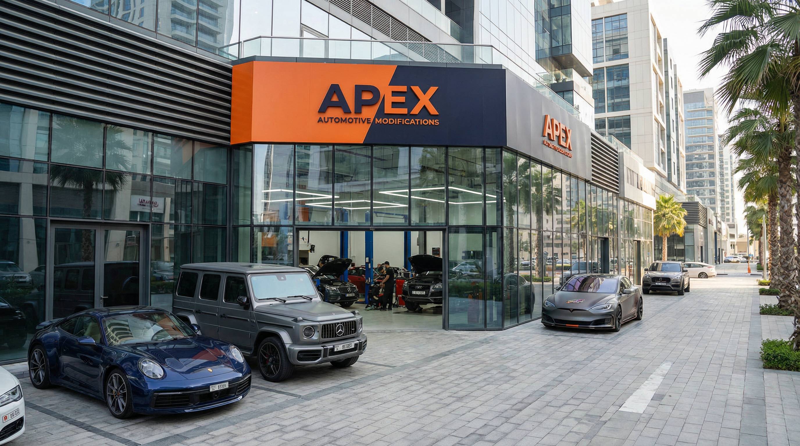 小欣奈汽车改装公司门店